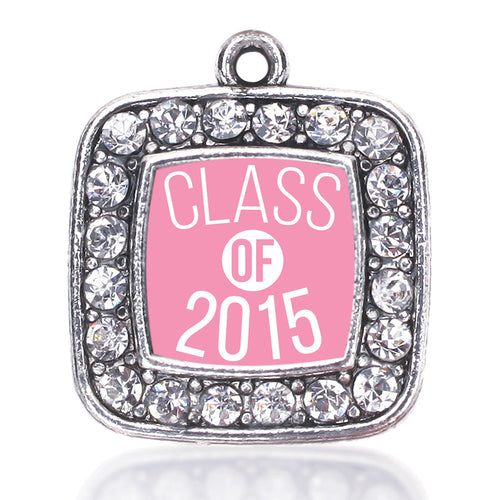 Light Pink Class of 2015 Square Charm