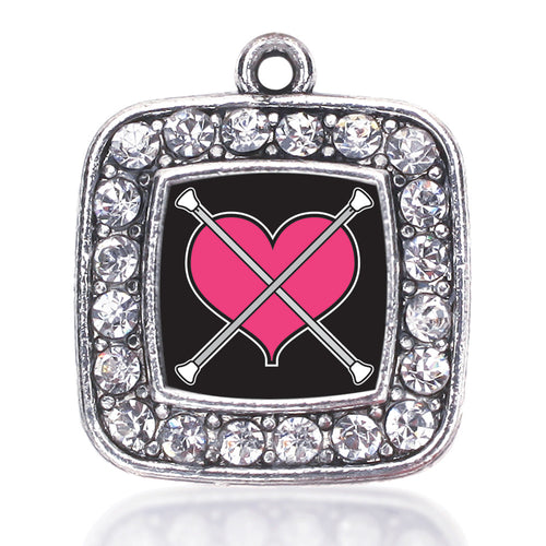 Baton Twirling  Square Charm