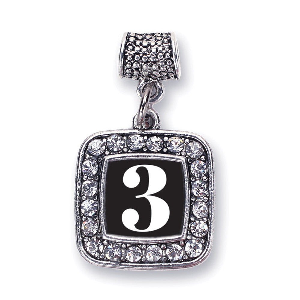 Number 3 Square Charm