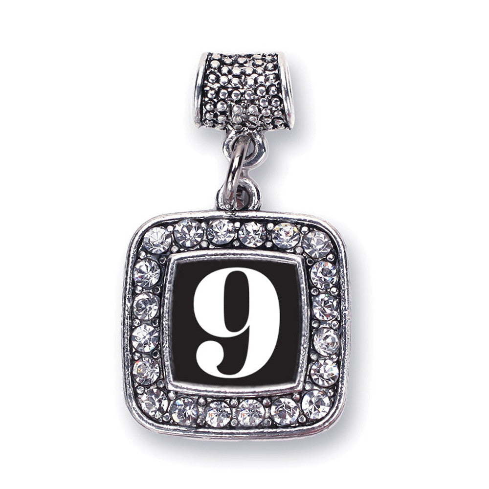 Number 9 Square Charm
