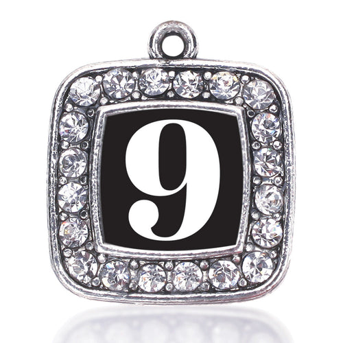 Number 9 Square Charm