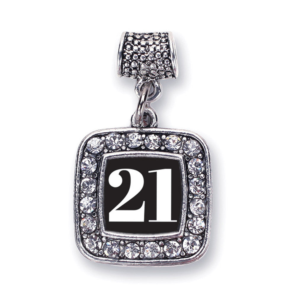Number 21 Square Charm