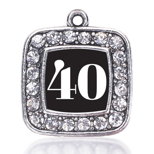 Number 40 Square Charm