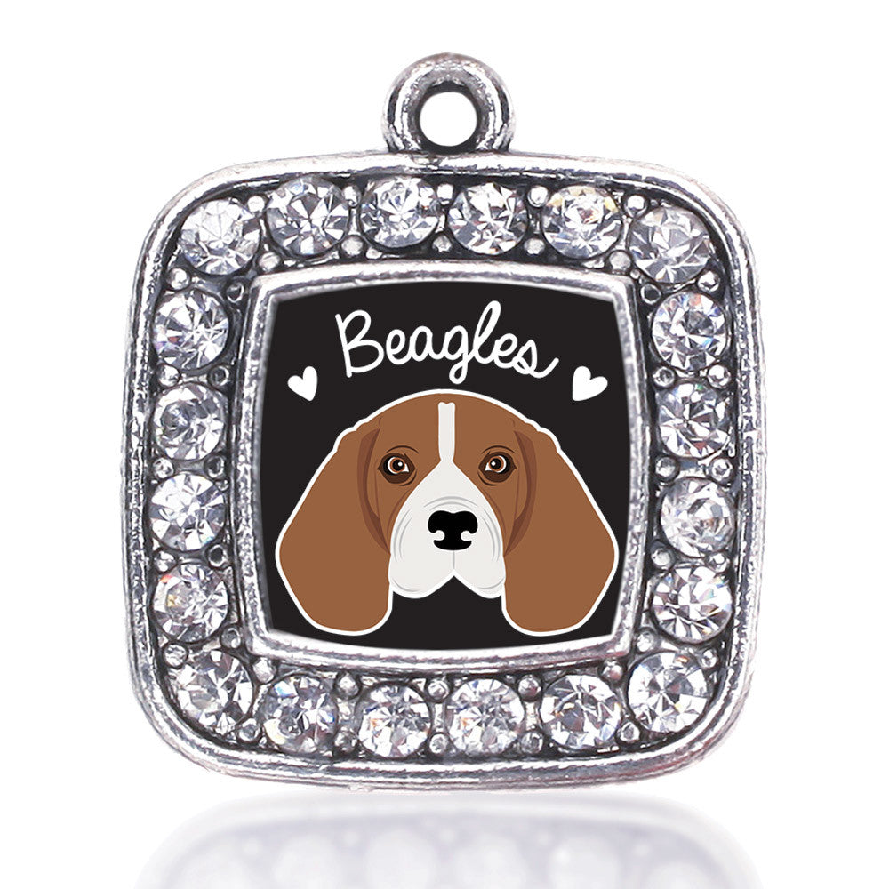 Beagle Lover Square Charm