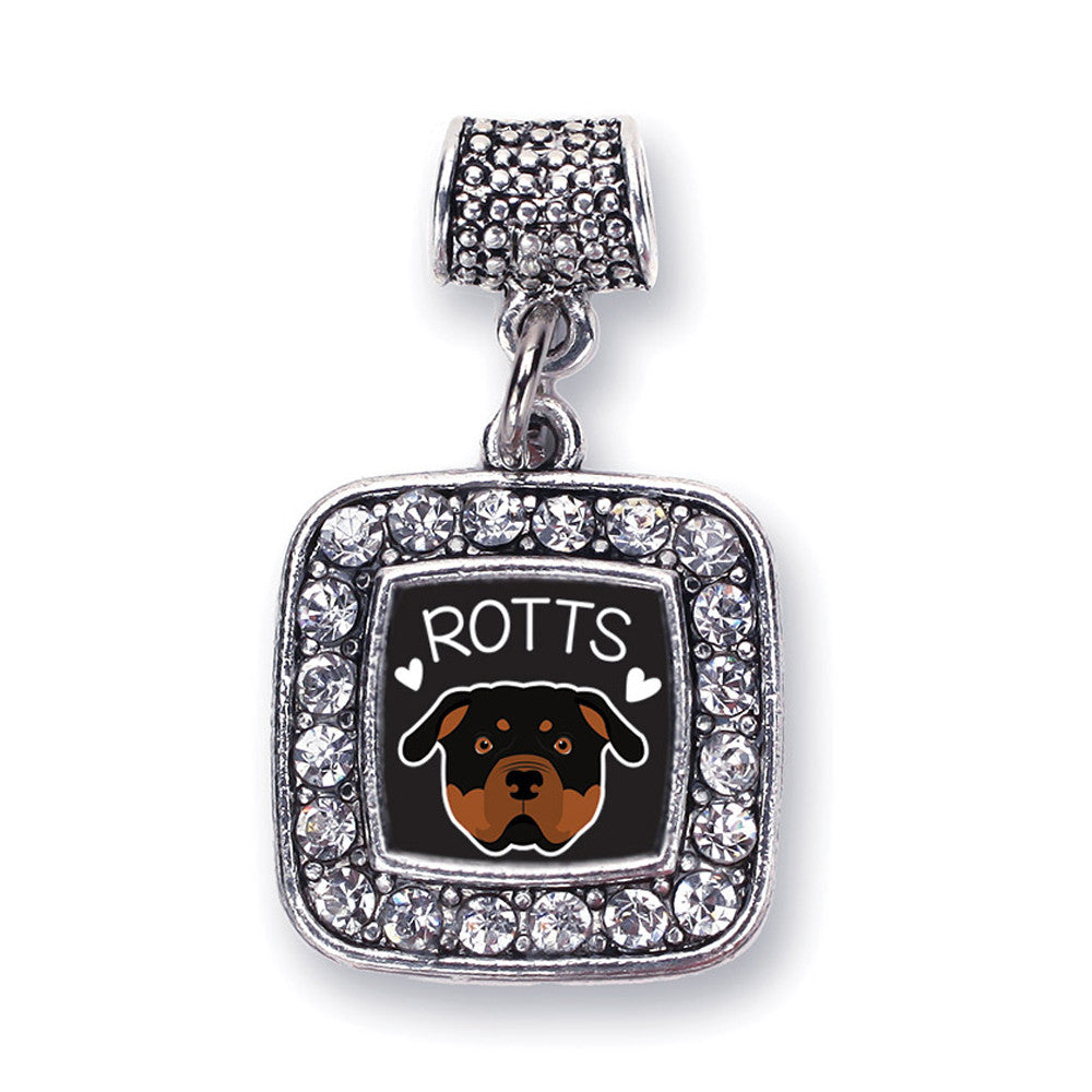 Rottweiler Lover Square Charm