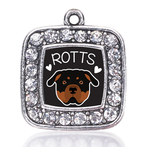 Rottweiler Lover Square Charm