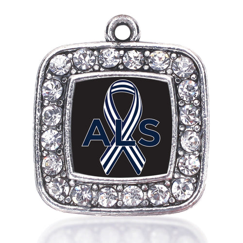 ALS Awareness Square Charm
