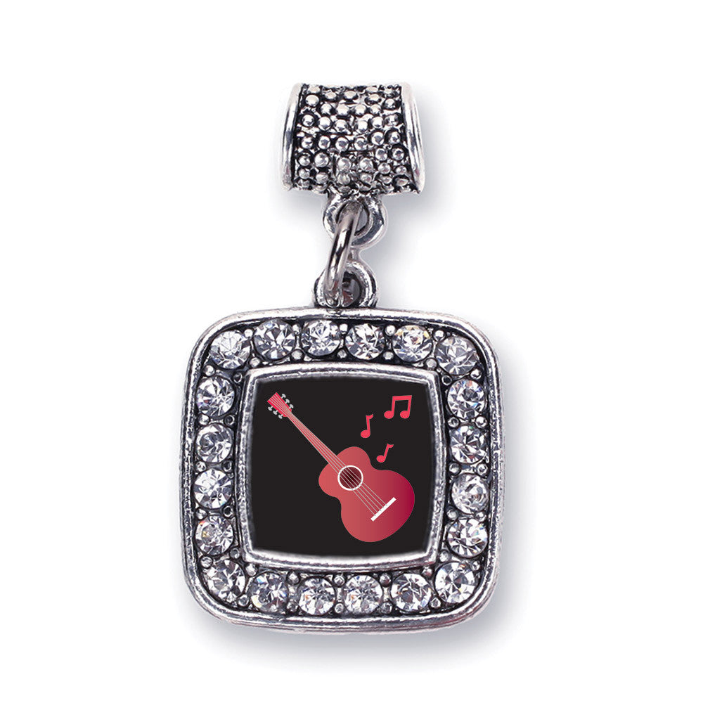 Guitar Lovers Square Charm