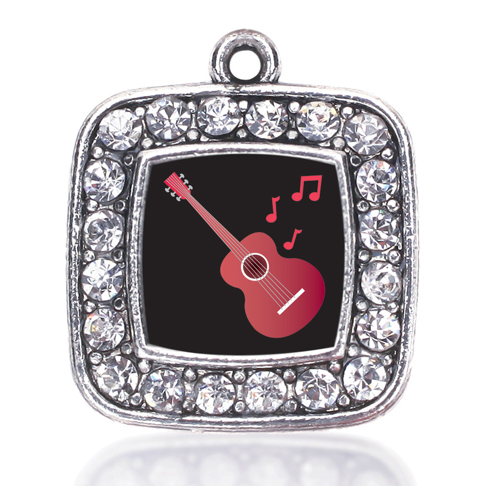 Guitar Lovers Square Charm