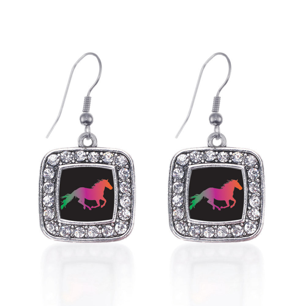 Horse Lovers Square Charm