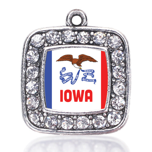 Iowa Flag Square Charm