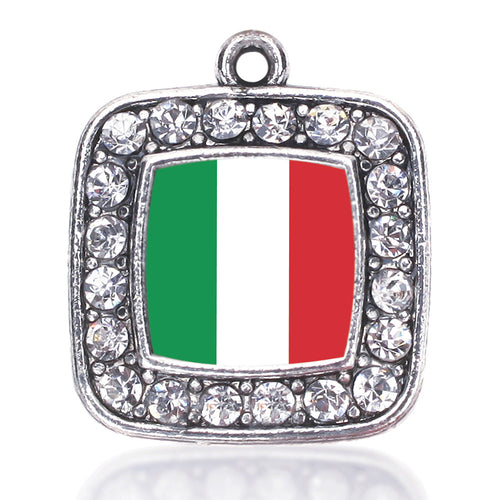 Italian Flag Square Charm