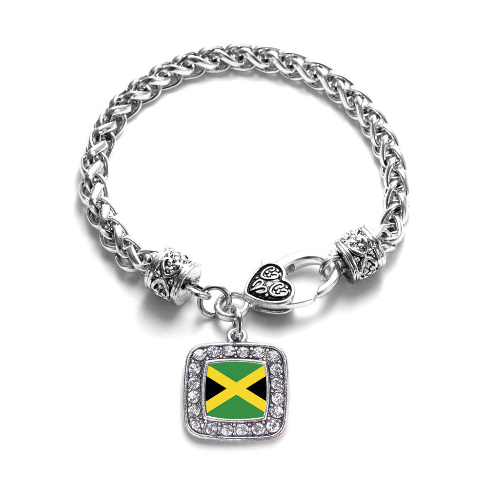 Jamaican Flag Square Charm