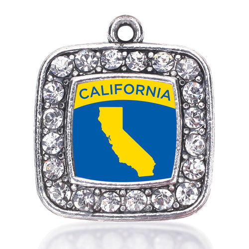 California Outline Square Charm