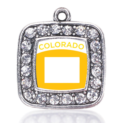 Colorado Outline Square Charm