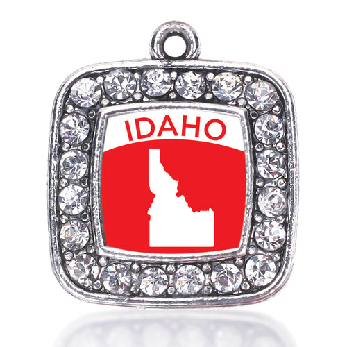Idaho Outline Square Charm