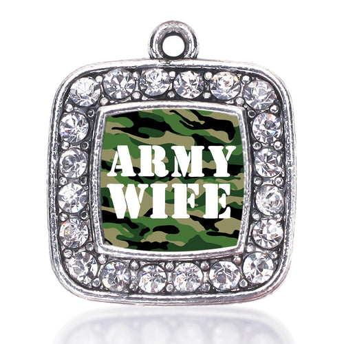 Army Wife Square Charm