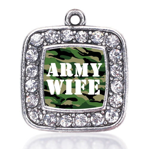 Army Wife Square Charm