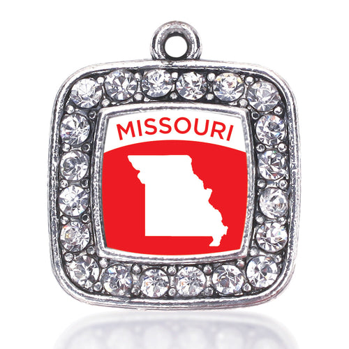 Missouri Outline Square Charm
