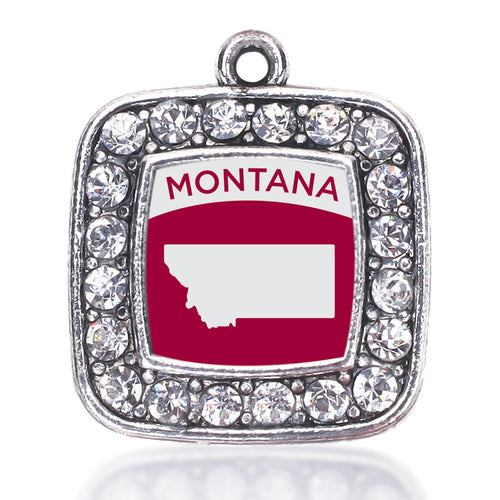 Montana Outline Square Charm
