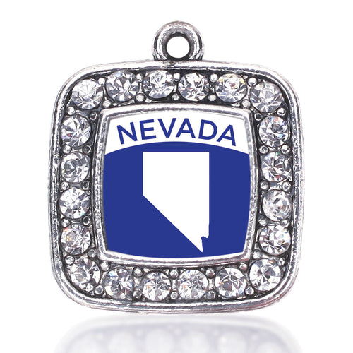 Nevada Outline Square Charm
