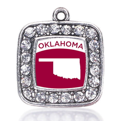Oklahoma Outline Square Charm