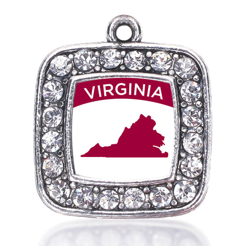 VIrginia Outline Square Charm