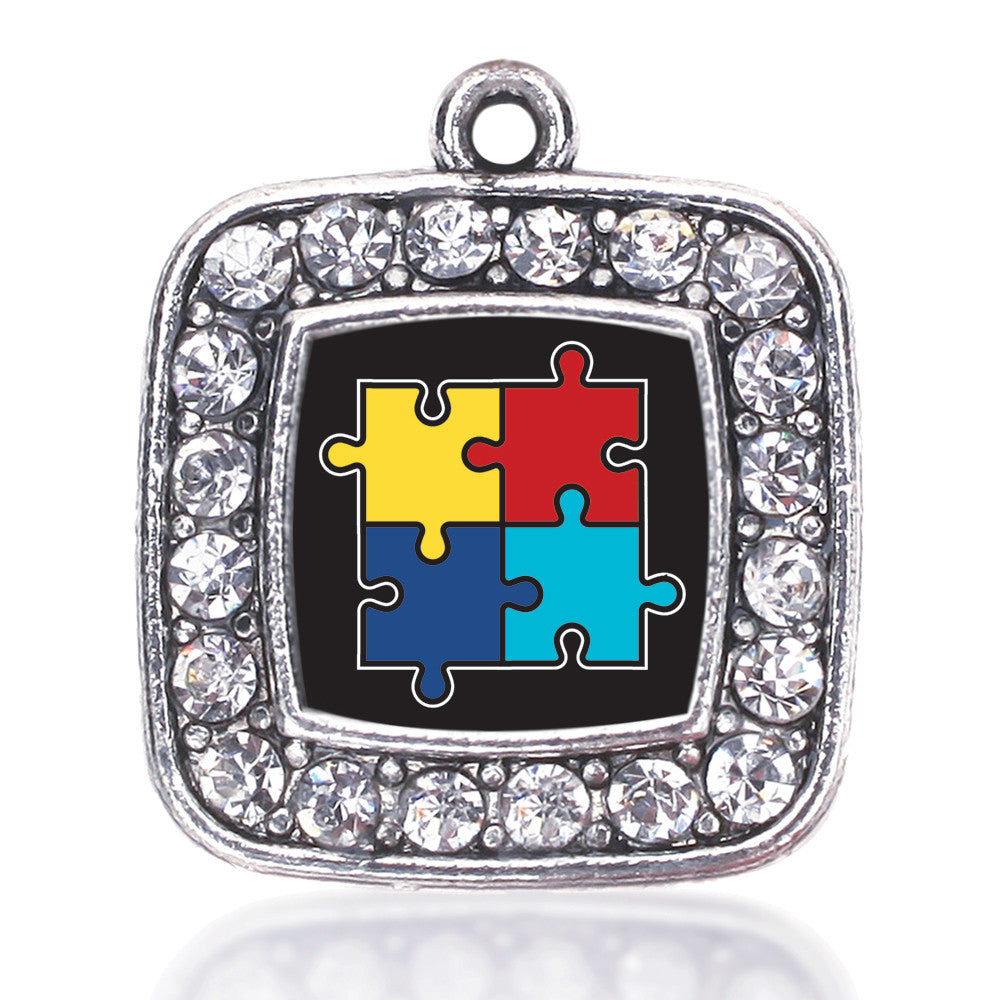 Autism Awareness Jigsaw Square Charm