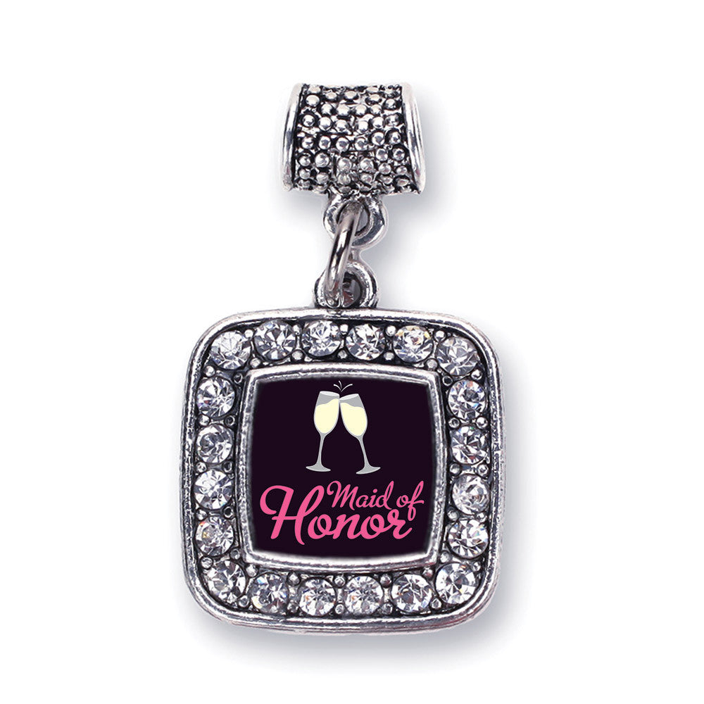 Maid Of Honor Square Charm