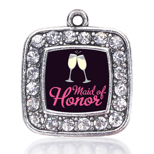Maid Of Honor Square Charm