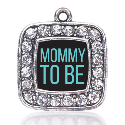 Mommy To Be Blue Square Charm