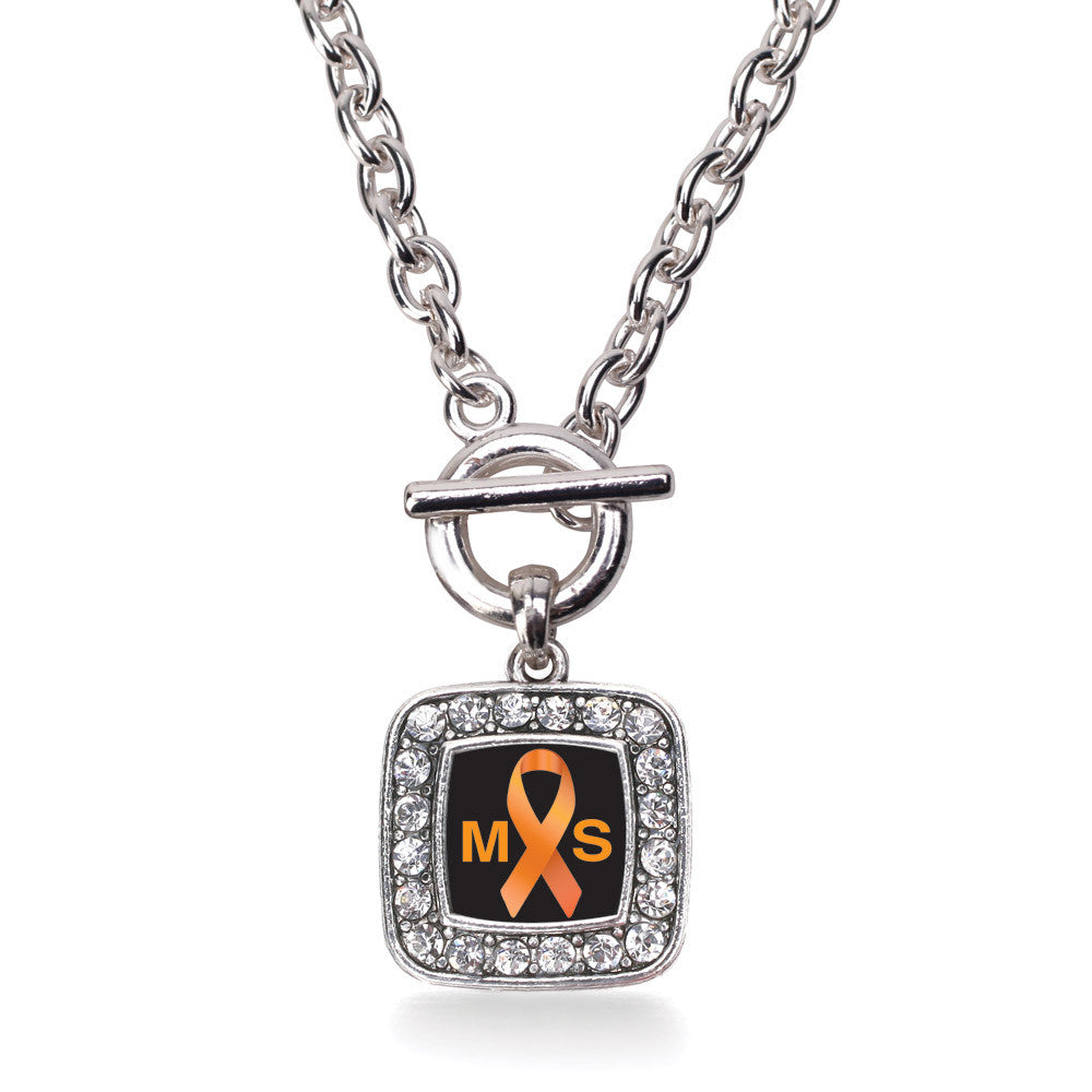 Multiple Sclerosis Awareness Square Charm