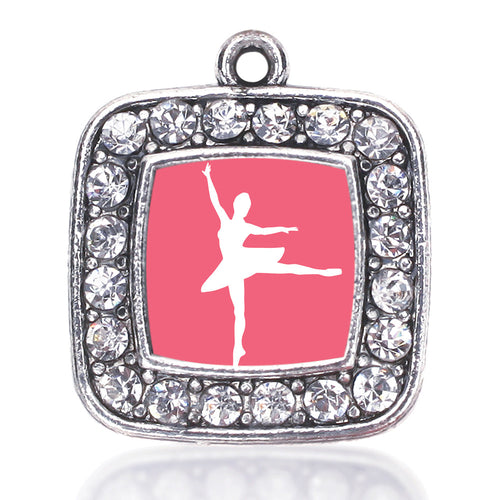 Ballerina Dancer Square Charm