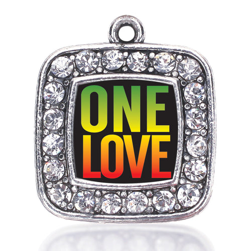 One Love Square Charm