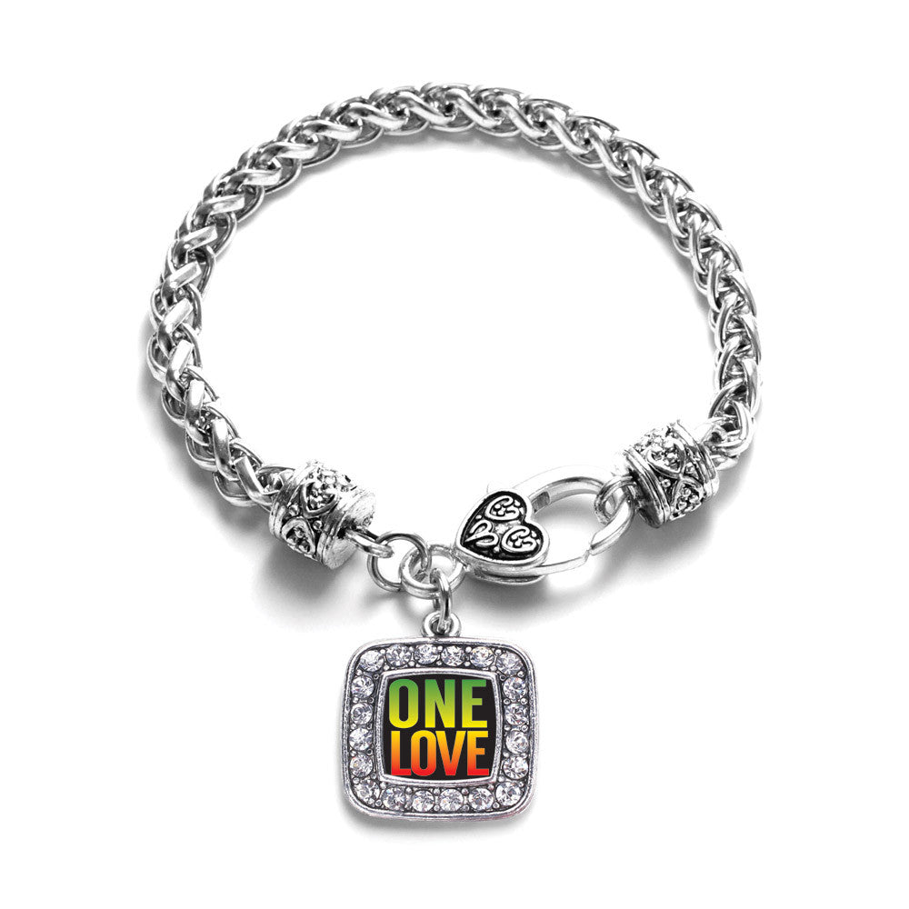 One Love Square Charm