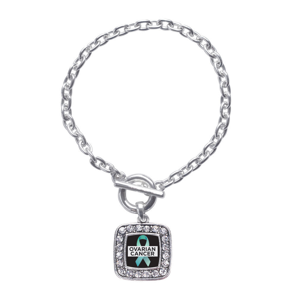 Ovarian Cancer Square Charm