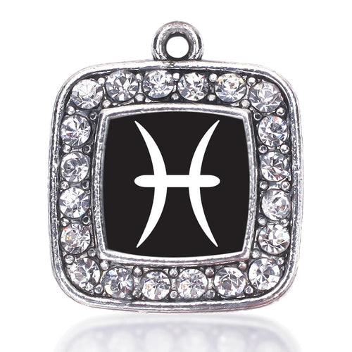 Pisces Zodiac Square Charm