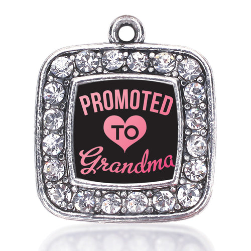 Promoted To Grandma Square Charm