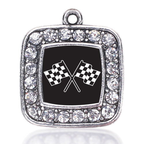 Racing Flags Square Charm