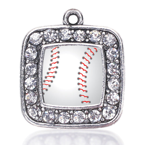 Baseball Square Charm