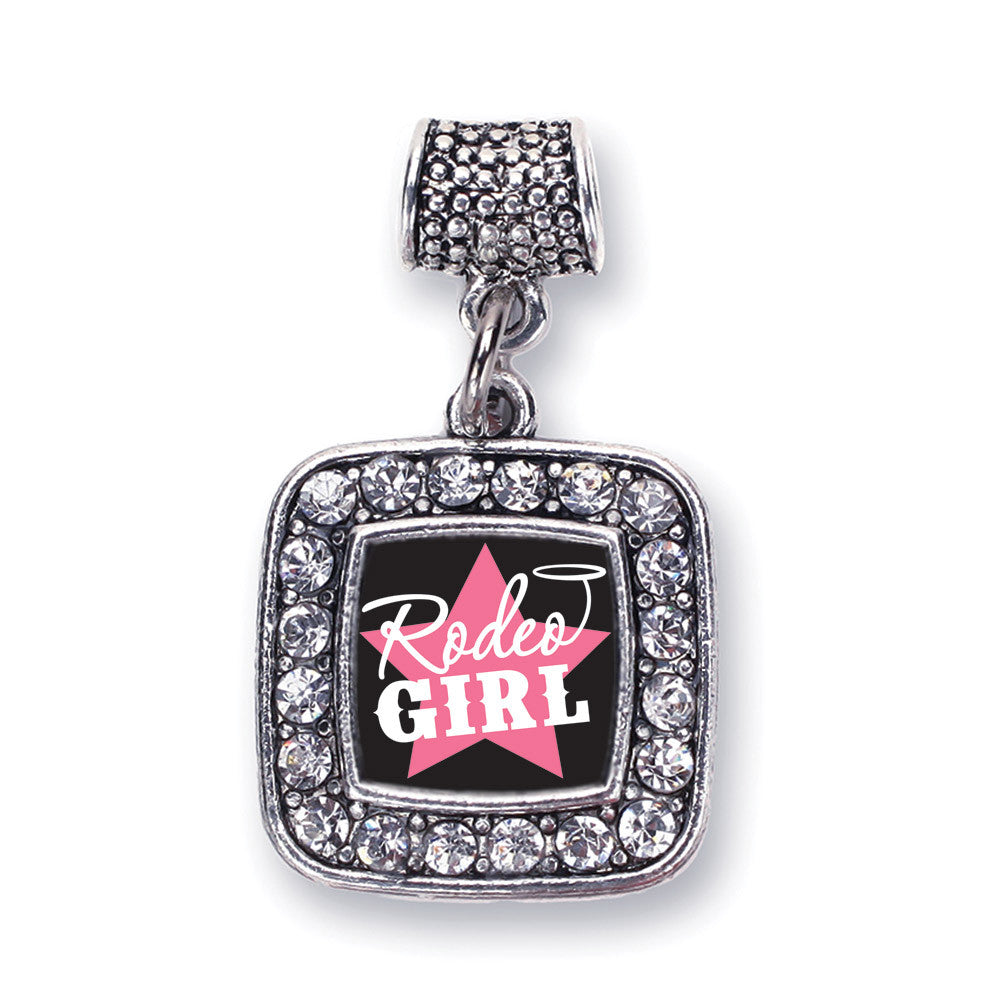 Rodeo Girl Square Charm