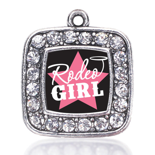 Rodeo Girl Square Charm
