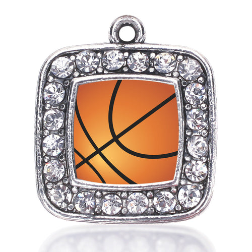 Basketball Square Charm