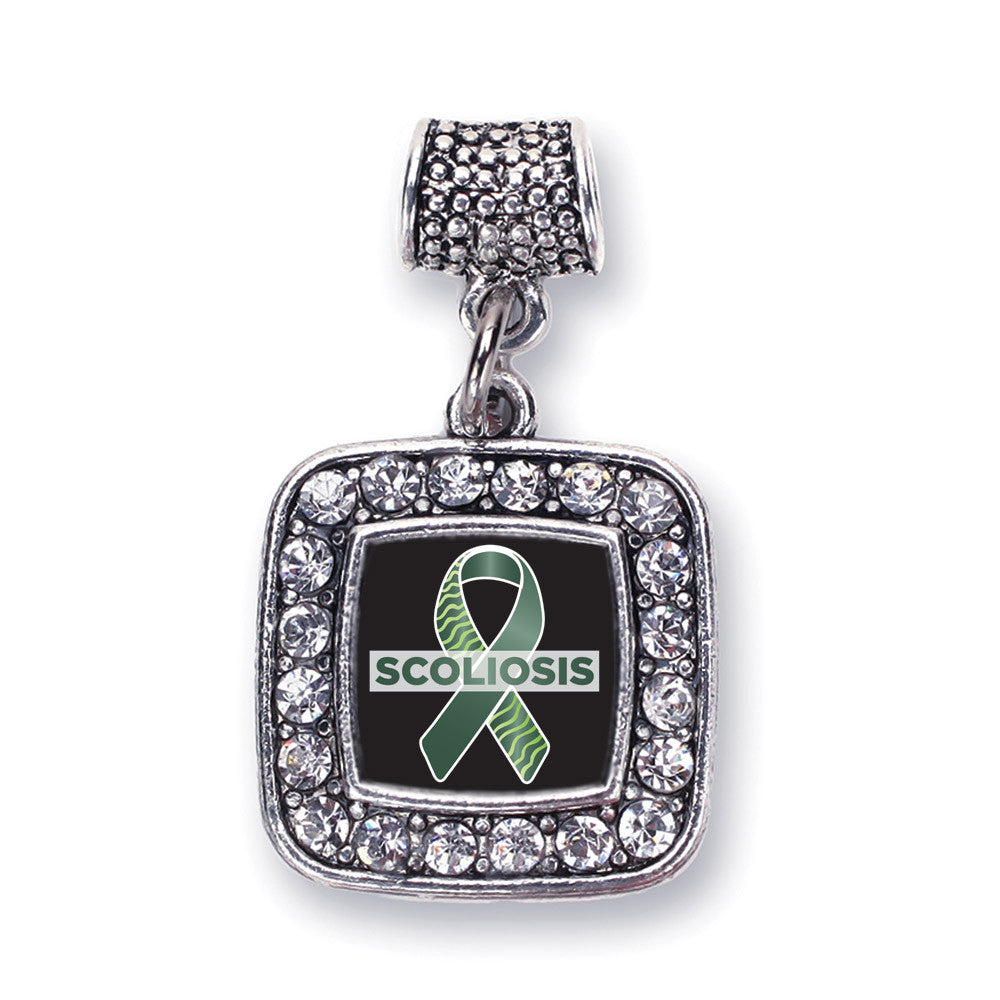 Scoliosis Support and Awareness Square Charm