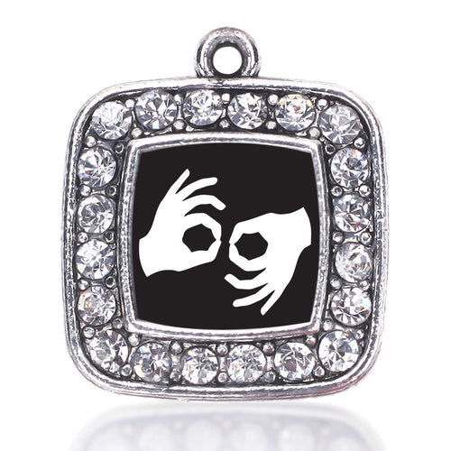 Sign Language Interpreter Square Charm