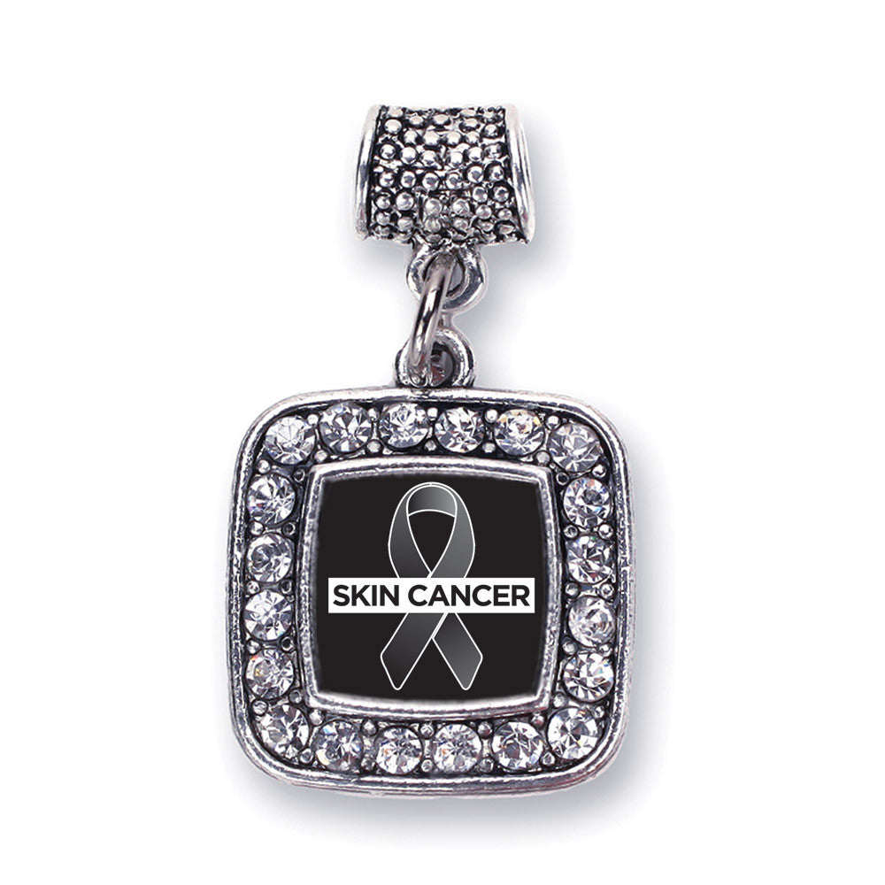 Skin Cancer Support Square Charm