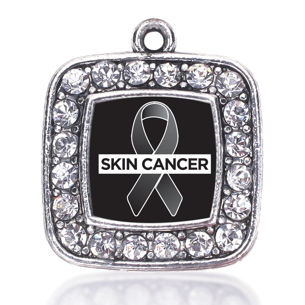 Skin Cancer Support Square Charm