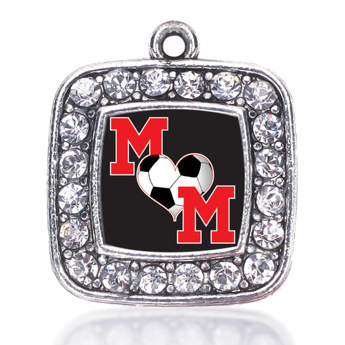 Soccer Mom Square Charm