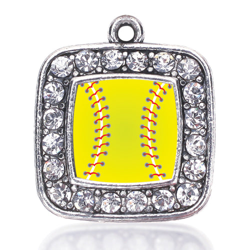 Softball Square Charm