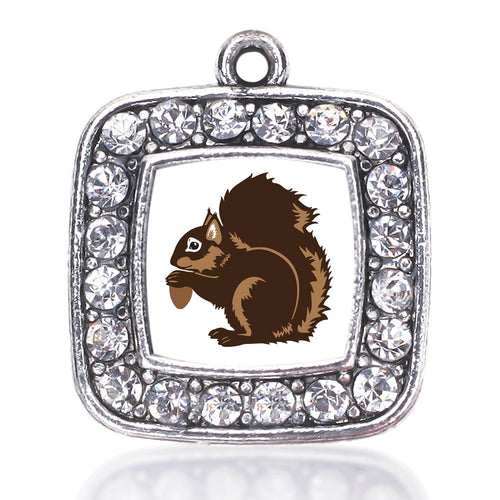 Squirrel Square Charm